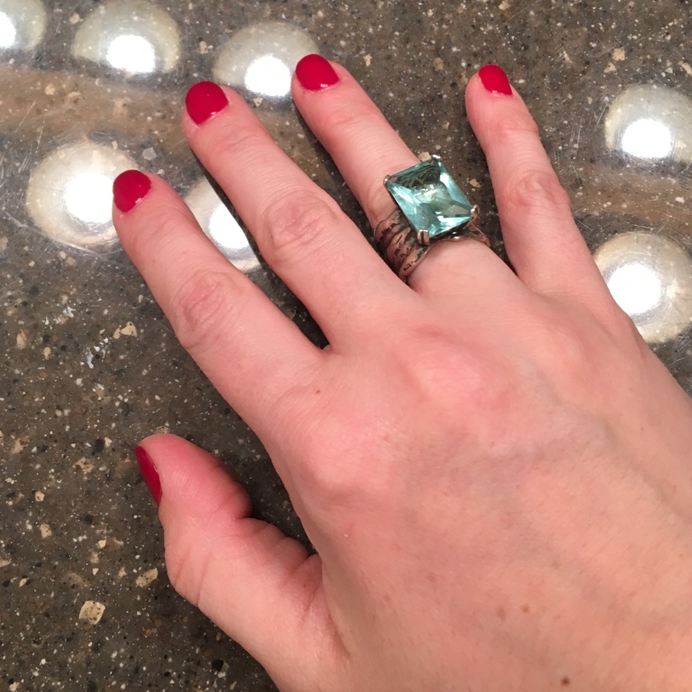 Silpada .925 beautiful blue ring